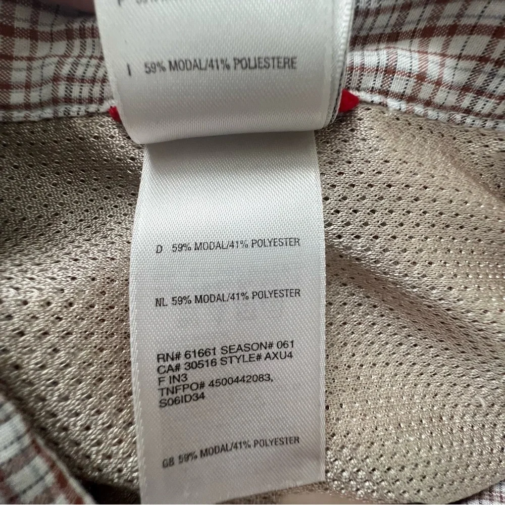 The North Face size XL short sleeve button up shirt